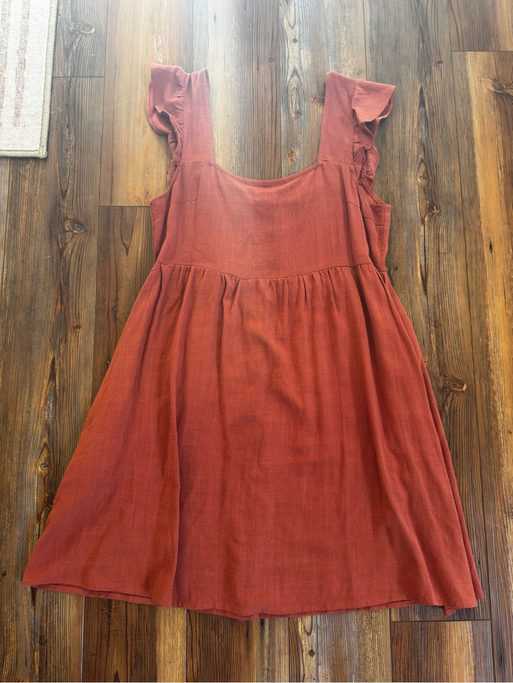 Wishlist Apparel - small - Rust Ruffled Strap Sundress